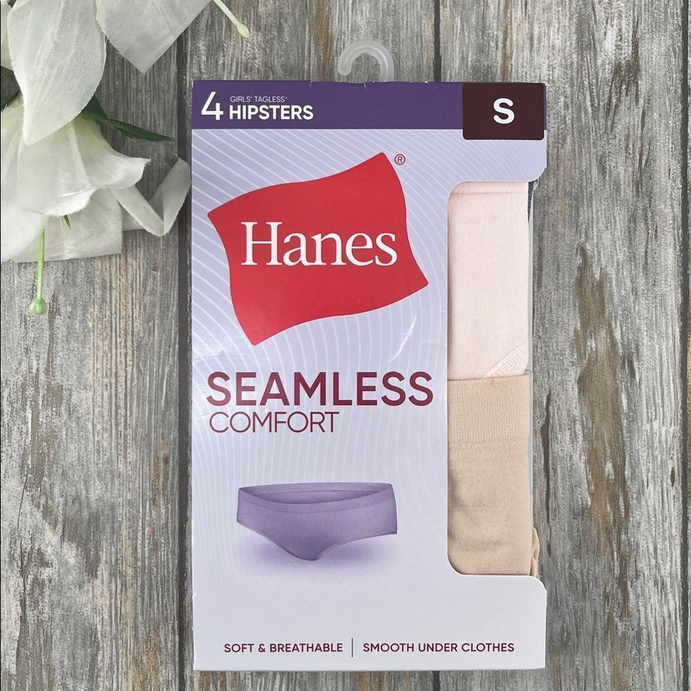 Girls Hanes Seamless Hipsters Underwear 4-Pack Size S